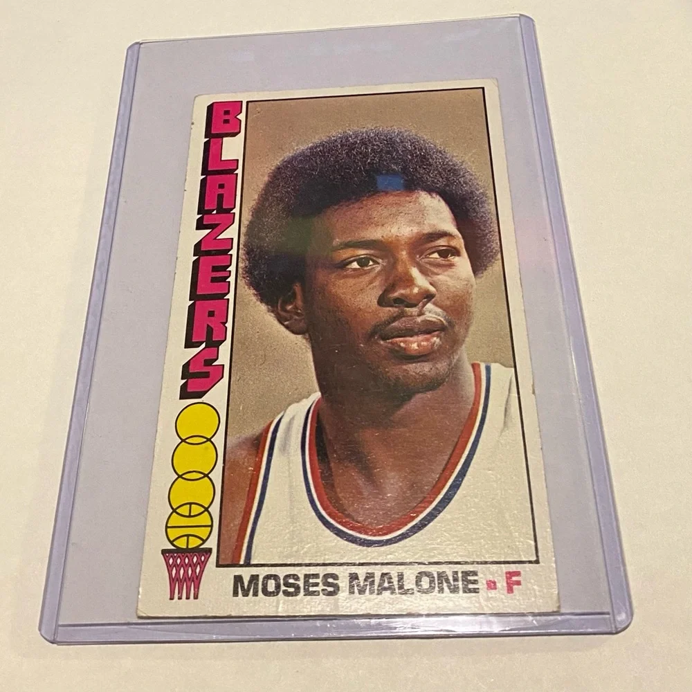 Moses Malone 1975-76 Topps Basketball Card *2nd Year #101 Portland Trail Blazers